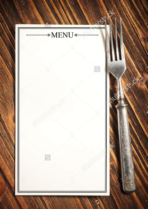 Free 22 Blank Menus Templates In Ai Ms Word Pages Psd