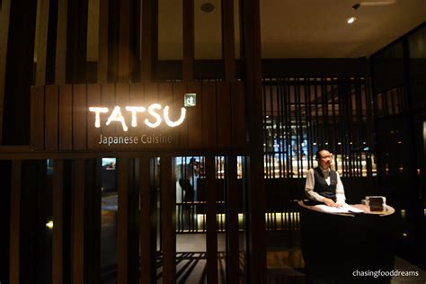 The restaurant is divided by an island sushi bar surrounded by open dining, a chefs table. CHASING FOOD DREAMS: Tatsu Japanese Cuisine ...