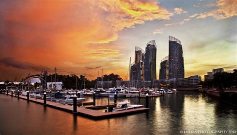 Keppel Bay Sunset Marina At Keppel Bay Reflections At Kep Flickr