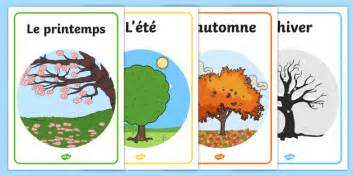 French Seasons Display Posters Hecho Por Educadores