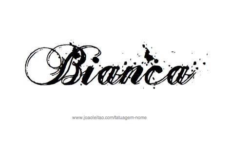 Последние твиты от cidade da musica (@bianca_mercury). Desenhos de Tatuagem com o Nome Bianca