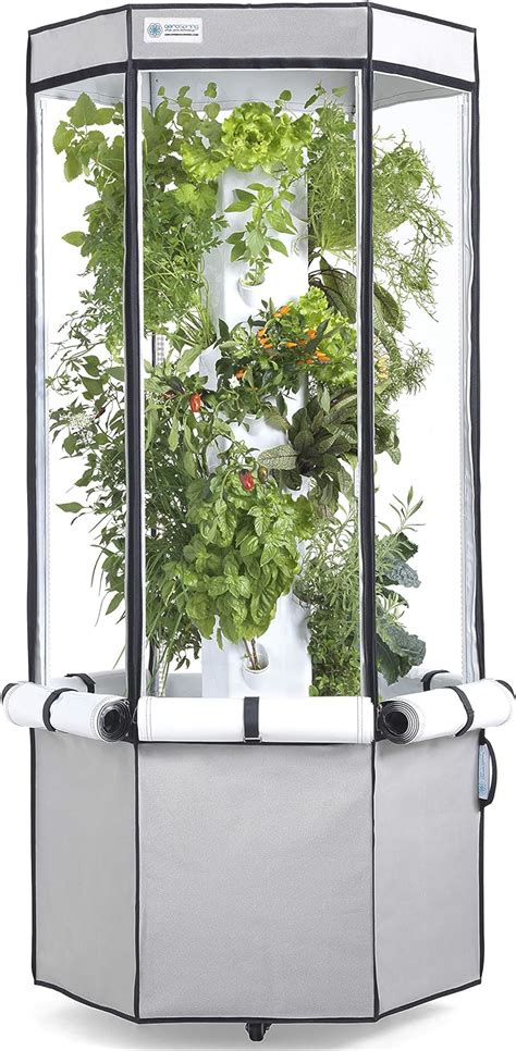 Vertical Hydroponic Grow Kit Tower Leds And Tent Aerospring Indoor
