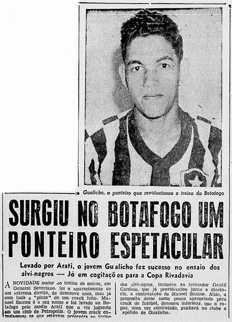 About garrincha not left many videos. DataFogo: Como Garrincha chegou e estreou no Botafogo