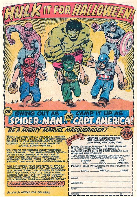 Marvel Comics Vintage Halloween Costume Comic Book Advert Flickr
