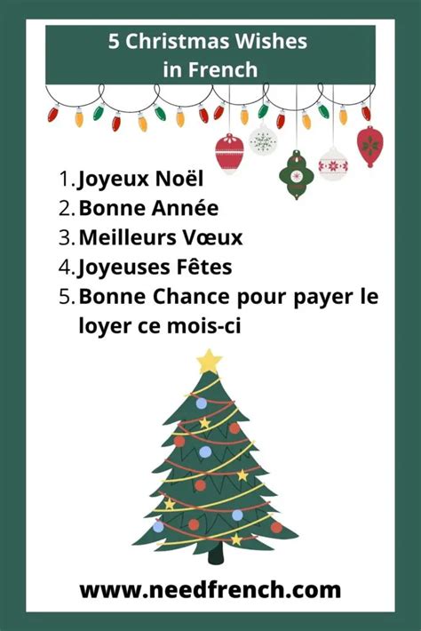 5 Christmas Wishes In French Needfrench