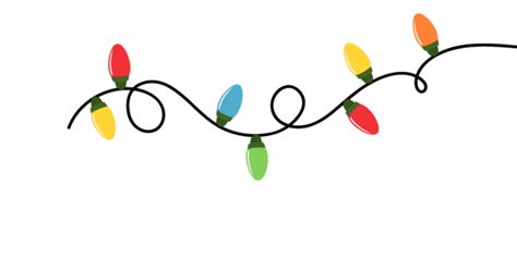 String Of Christmas Lights Clipart Images Free Download Png