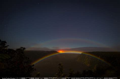 Double Moonbow Over Kilauea Iki Crater Hawaii Pic By Ken Boyer