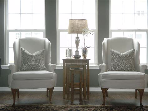 Log in or create an account and you'll be able to: white linen wingback chairs | For the Home | Pinterest | Wingback chairs, Linens and Living rooms