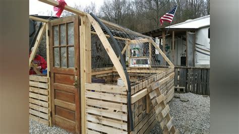 Part One Of Greenhouse Build Pallet And Cattle Panel Greenhouse Youtube