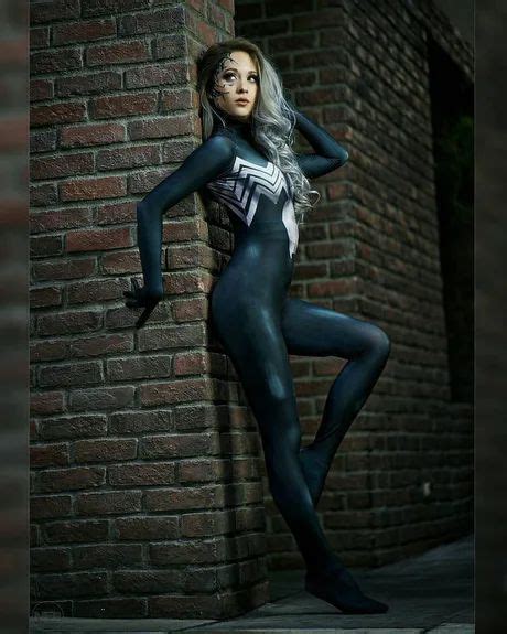 Hendo Art In The Spideyvenom Symbiote Suit Marvel Girls Cosplay Woman Venom Girl