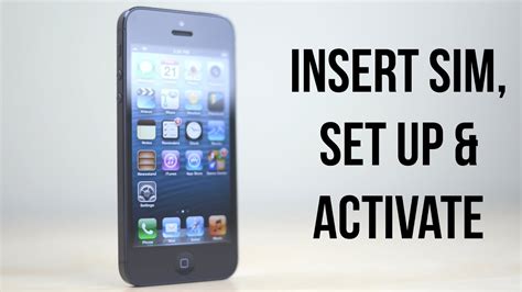 Getting a new sim card can be confusing so we've explained how to activate your card here, as well as explaining the various sizes by phone. iPhone 5: How To Set Up, Activate & Insert / Remove SIM Card - YouTube