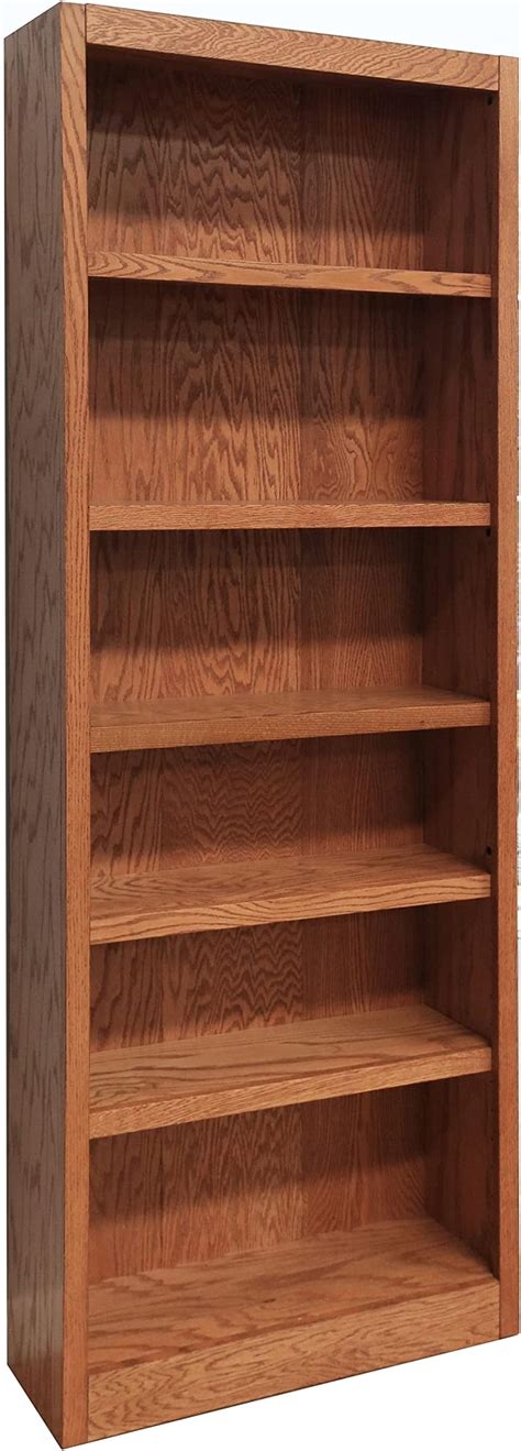 Traditional 72 Tall 10 Shelf Double Wide Wood Bookcase In