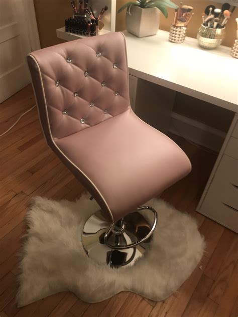 My vanity chair #VanityChair | Vanity chair, Cute furniture, Leather