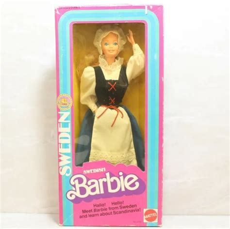 swedish barbie doll dolls of the world collection nib 1982 mattel 54 99 picclick