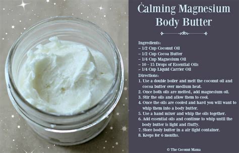 Magnesium Body Butter The Coconut Mama