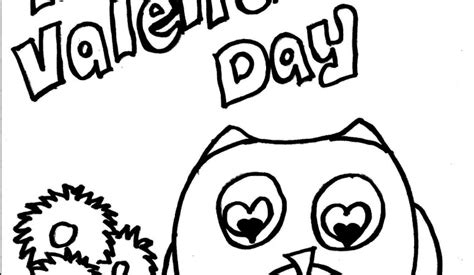 This owl valentine with printable is a fun way to bring a little faith and jesus into valentine's day. Cute Owl Valentine's Day Coloring Page - Free Printable ...