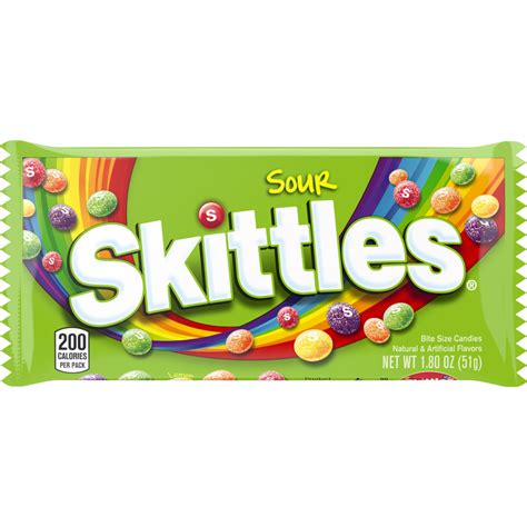 Skittles Sour Candy Single Pack 18 Oz Skittles