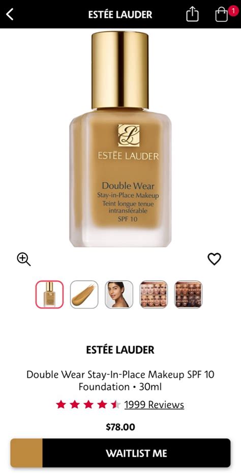 Authentic Estee Lauder Double Wear Stay In Place Foundation 3w2 Cashew