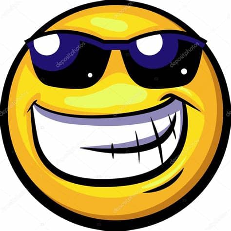Download all and share them for free. Cool smiley — Stock Vector © kotyache #34346013