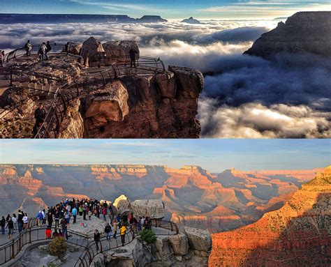 The Grand Canyon Gets A Rare Visitor Massive Fog