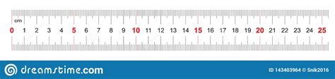 Ruler Of 250 Millimeters Ruler Of 25 Centimeters Calibration Grid