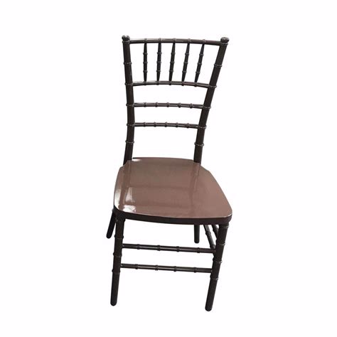 Nes Reliable Brown Resin Chiavari Chair National Event Supply