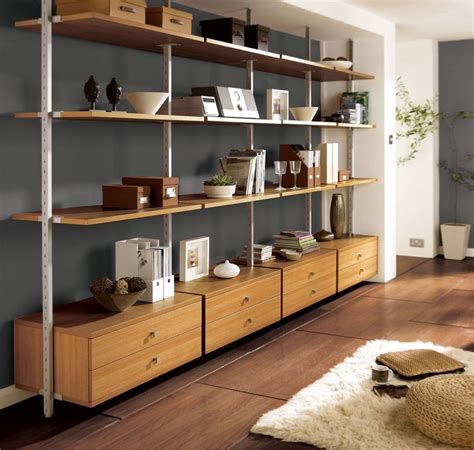 Cool Modular Shelving Units Fireplace Built In Shelves
