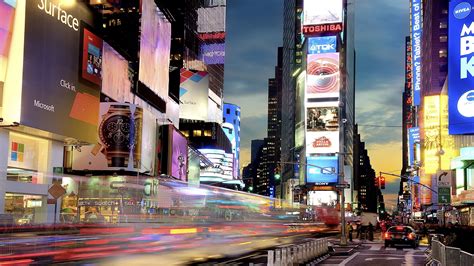 New York Times Square At Night Lights Wallpaper 1920x1080 Full Hd