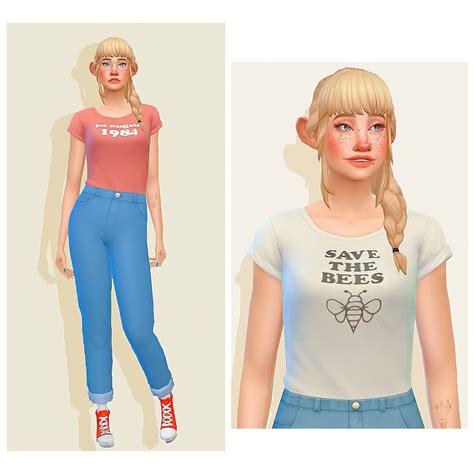 Retro Spring Tops Base Game Compatible Swatches Please Give Credit Do Not Claim As