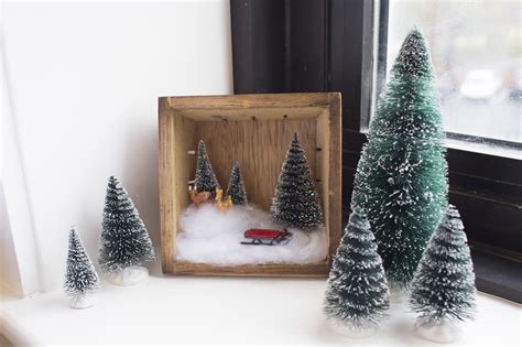 Create A Festive Holiday Scene In A Diy Shadow Box Not Only Is It A