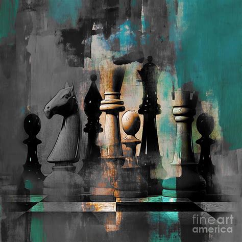 Chess Board 87 By Gull G In 2022 Chess Board Abstract Face Art Art