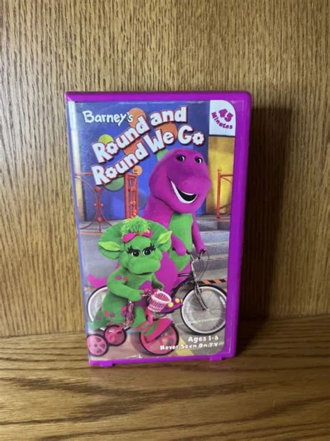 Barneys ‘round And Round We Go Vhs 2002 Ages 1 And Up Never Seen On