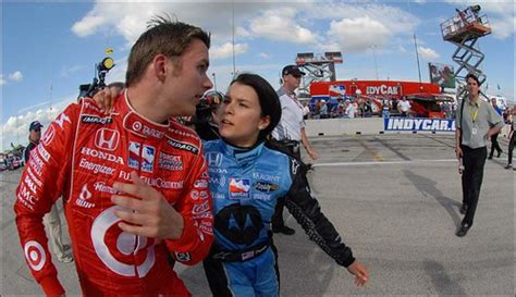 Danica Patrick Clashes With Dan Wheldon The Indy Racing Le Flickr