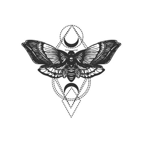Lunar Moth Moth Tattoo Design Moth Tattoo Throat Tattoo