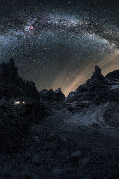 1080x1620 Dolomites Mountains Milky Way 1080x1620 Resolution Wallpaper