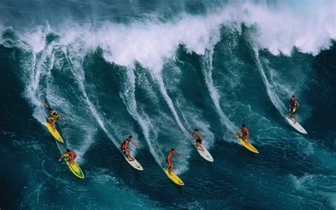 Surfing People Ocean Sea Waves Nature Wallpaper 1920x1200 35682