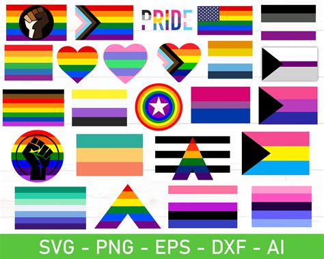 Pride Flag Svg Progress Pride Svg Inclusive Pride Flag Svg Etsy