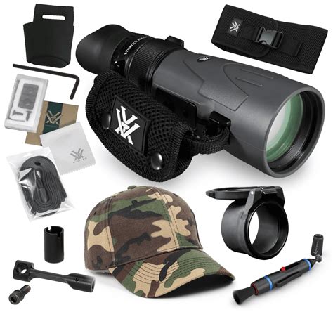 vortex optics recon r t 15x50 rt155 scope monocular 15 2 oz with cf hatand lens cleaning pen