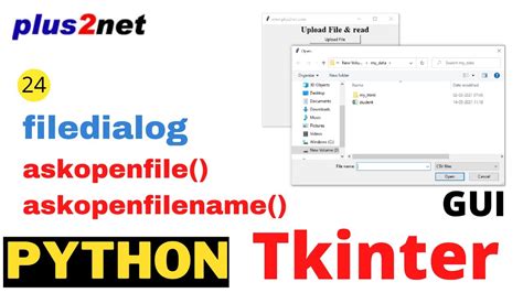 Displaying File Browser To Upload Read File Path In Tkinter Window