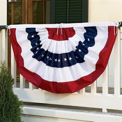 Americana Bunting Pleated Flag Flag Decor Fourth Of July Decor