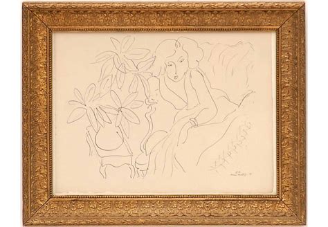 Henri Matisse E12 1943 Very Rare Collotype On Velin Darches