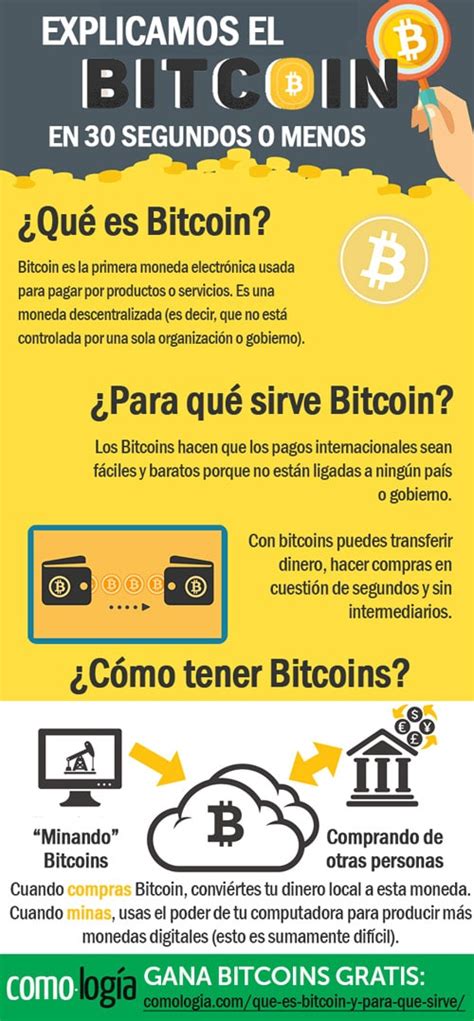Nov 06, 2017 · finalmente, el respaldo que tienen los bitcoins, y el resto de las monedas virtuales, al igual que las monedas tradicionales la pregunta común para cualquiera que sea nuevo en bitcoin es: ¿Qué es Bitcoin y para qué sirve?¿Es una buena inversión? +VIDEO