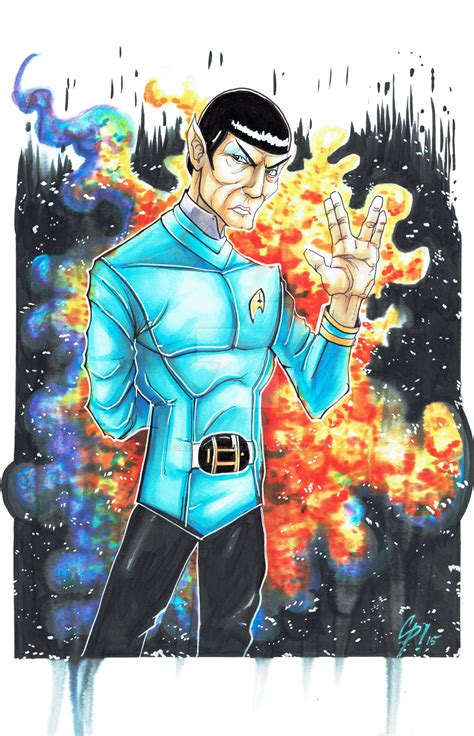 Tribute To Spock By Colepetersonart On Deviantart