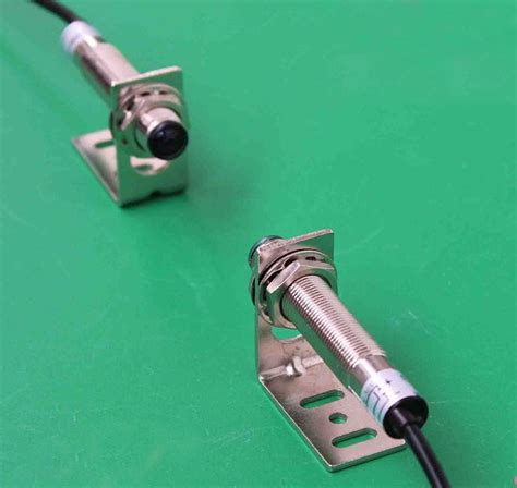 1pair M12 Npn Laser Sensor Switch Visible Light Laser Beam