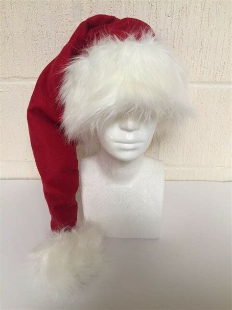 details about handmade santa hat cashmere wool blend and luxury faux fur costume christmas fur