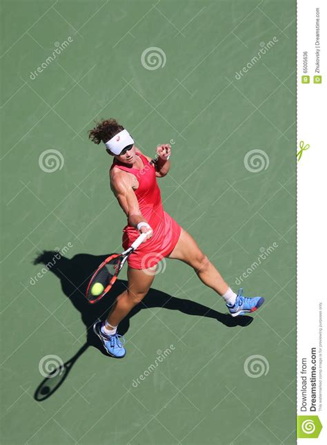Grand Slam Champion Samantha Stosur Of Australia In Action During Her