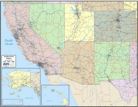 Maps Usa Map Southwest