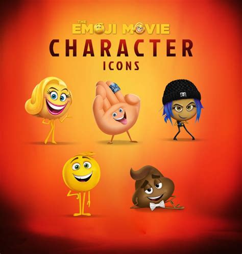 The Emoji 2017 Movie Iphone And Desktop Wallpapers With Character Icons