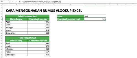 Rumus Vlookup Excel Teladan Tutorial Memakai Fungsi Vlookup Excel