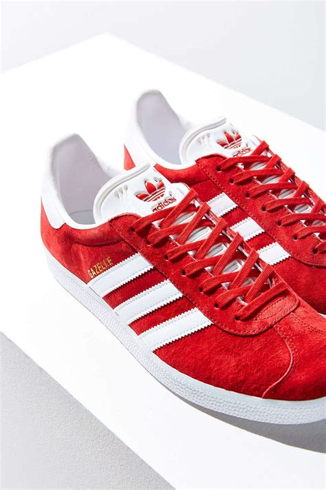 Adidas Originals Gazelle Sneaker In Red Red Adidas Shoes Red